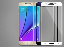 Защитное стекло 2D Full glass для Samsung Note 5 /тех.пак/ черный.