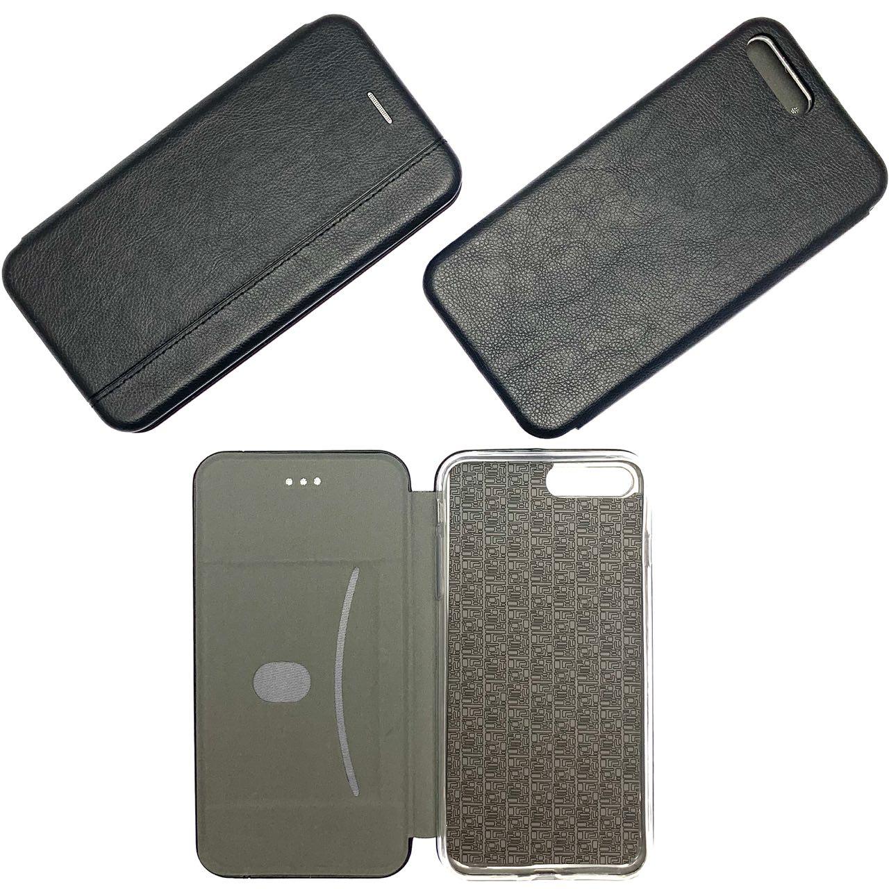 Чехол книжка VINTAGE LiNE для APPLE iPhone 7 Plus, iPhone 8 Plus, экокожа, цвет черный. Чехол книжка VINTAGE LiNE для APPLE iPhone 7 Plus, iPhone 8 Plus, экокожа, цвет черный.