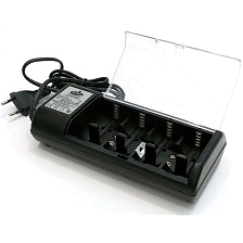 Зарядное устройство КОСМОС 509 для аккумуляторов 1-4 АА, ААА, C, D, 2 х 9V, CR2, без аккумуляторов, цвет черный