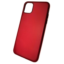 Чехол накладка для APPLE iPhone 11 Pro MAX 2019, силикон, глянец, цвет красный.