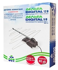 Антенна активная комнатная Дельта Digital К131А.03.01 5V ТВ-антенна, питание от ресивера.