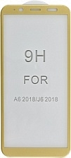 Защитное стекло "5D" GLASS FULL GLUE для SAMSUNG Galaxy J6 2018 (SM-J600), цвет канта золото. Защитное стекло "5D" GLASS FULL GLUE для SAMSUNG Galaxy J6 2018 (SM-J600), цвет канта золото.