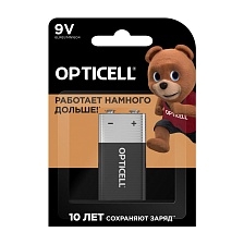 Батарейка OPTICELL BASIC Крона 6LR61 BL1 Alkaline 9V