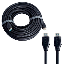 Кабель HDMI - HDMI Live Power H222, длина 15 метров, в силикон, цвет черный