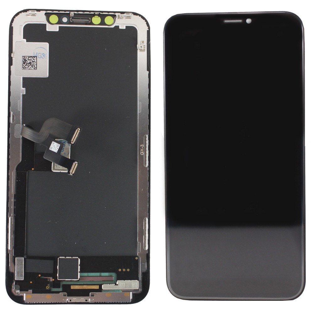 Дисплей в сборе с тачскрином для iPhone X (Hard OLED), цвет черный