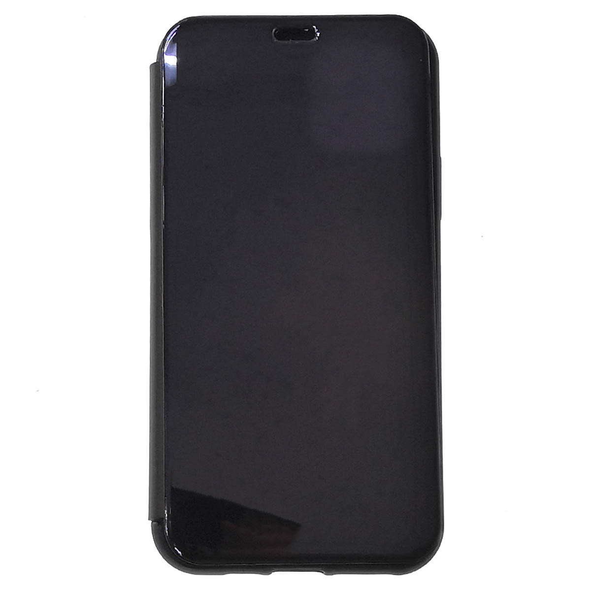 Чехол книжка для APPLE iPhone 11 Pro, крышка зеркало, цвет черный