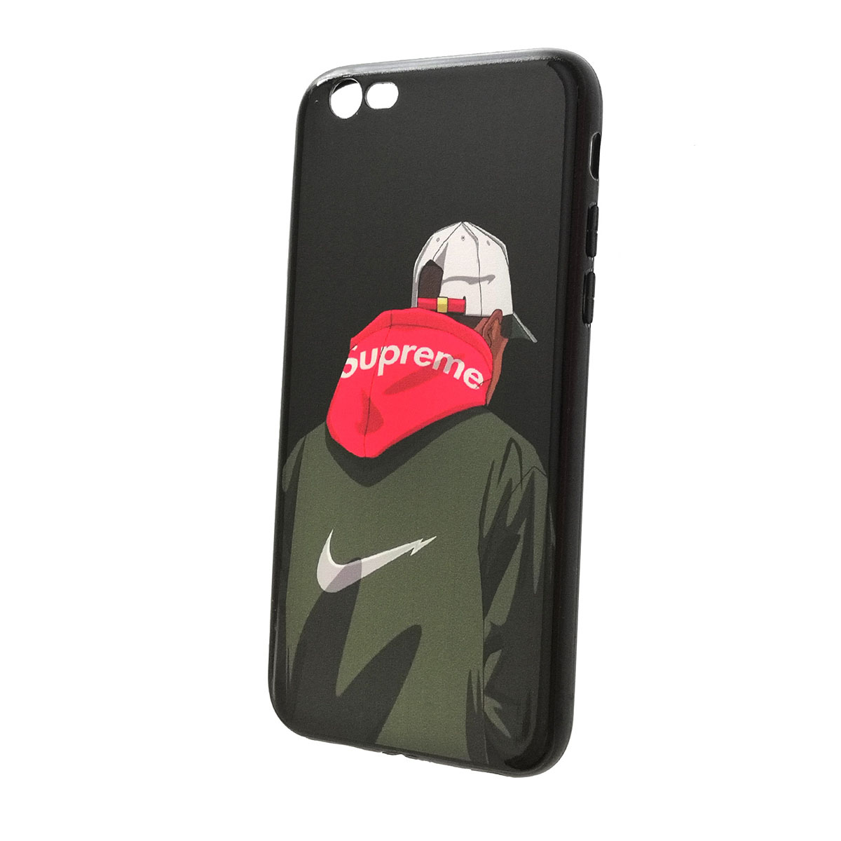 Чехол накладка для APPLE iPhone 6, 6G, 6S, силикон, рисунок Suprime.