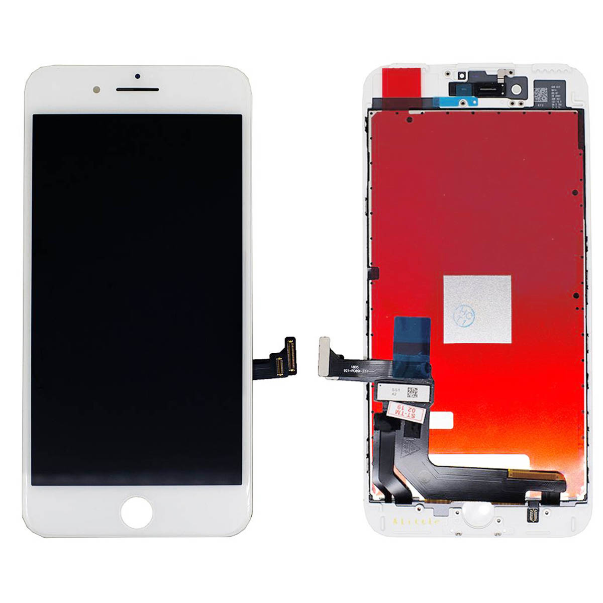 Дисплей в сборе с тачскрином для APPLE iPhone 7 Plus, тип AAA, с рамкой крепления, цвет белый