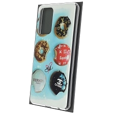 Чехол накладка Vinil для SAMSUNG Galaxy A72 (SM-A725F), силикон, глянцевый, рисунок печенье из брендов