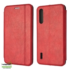Чехол книжка VINTAGE LiNE для XIAOMI Mi A3, Mi CC9E, экокожа, визитница, цвет красный