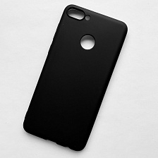 Чехол-накладка для HUAWEI Y9 2018 силиконовая 0.5mm J-Case THIN, цвет чёрный.