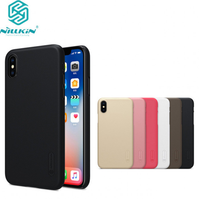 Чехол накладка Nillkin для APPLE iPhone X, пластик, цвет белый.