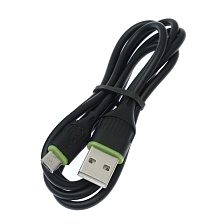 Кабель ASPsmcon A003 V8 Micro USB, 2.1A, длина 1 метр, цвет черный
