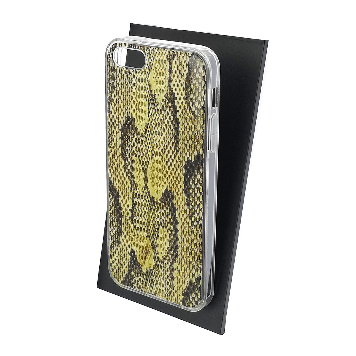 Чехол накладка для APPLE iPhone 5, iPhone 5G, iPhone 5S, iPhone SE, силикон, глянцевый, рисунок Мелкая кожа змеи