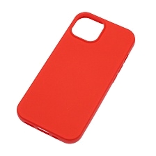 Чехол накладка Silicon Case для APPLE iPhone 15 (6.1"), силикон, бархат, цвет красный