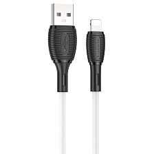Кабель BOROFONE BX86 Advantage Lightning 8 pin, 2.4A, длина 1 метр, цвет белый