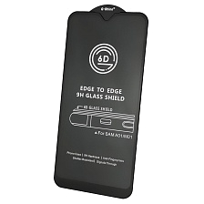 Защитное стекло 6D G-Rhino для SAMSUNG Galaxy A01 (SM-A015), M01 (SM-M015), цвет окантовки черный | РЕТРО