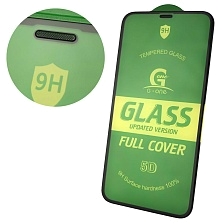Защитное стекло 5D G-ONE для APPLE iPhone 12 (6.1"), iPhone 12 Pro (6.1"), с сеточкой на динамике, цвет окантовки черный