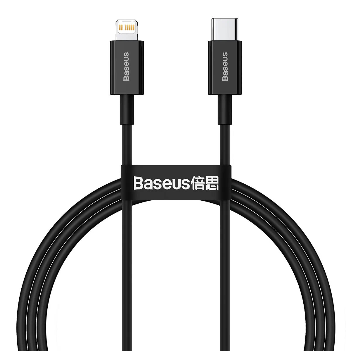 Кабель BASEUS CATLYS-C01 USB Type C на APPLE Lightning 8 pin, 20W, длина 2 метра, цвет черный