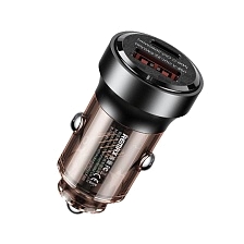 АЗУ (Автомобильное зарядное устройство) REMAX RCC338, 30W, 1 USB A, 1 USB Type C, PD, QC, цвет черный