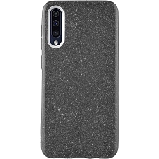 Чехол накладка Shine для SAMSUNG Galaxy A50 (SM-A505), A30s (SM-A307), A50s (SM-A507), силикон, блестки, цвет черный