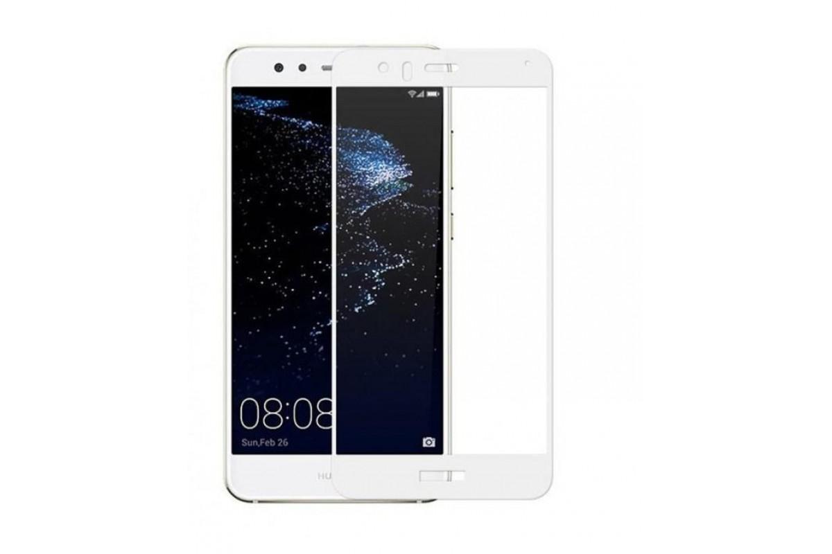 Защитное стекло 2D Full glass для Huawei P10 Lite /тех.пак/ белый.