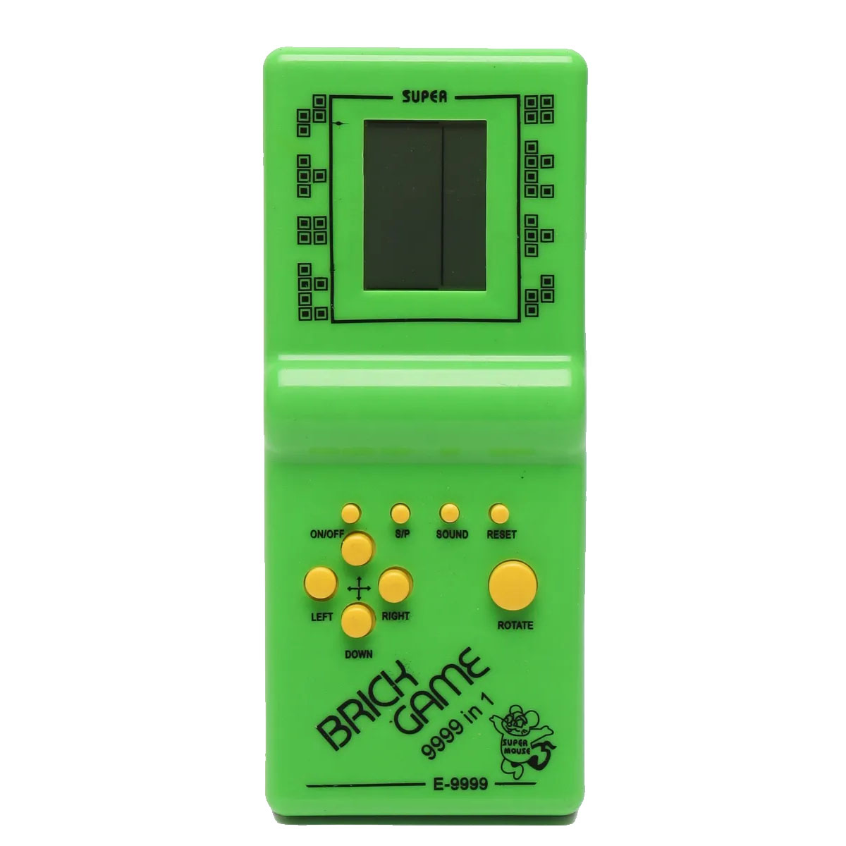 Тетрис классический Brick Game, 9999 в 1, цвет зеленый