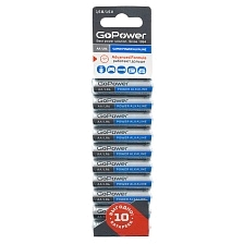Батарейка GOPOWER Super POWER LR6 AA BL10 Alkaline 1.5V Батарейка GOPOWER Super POWER LR6 AA BL10 Alkaline 1.5V