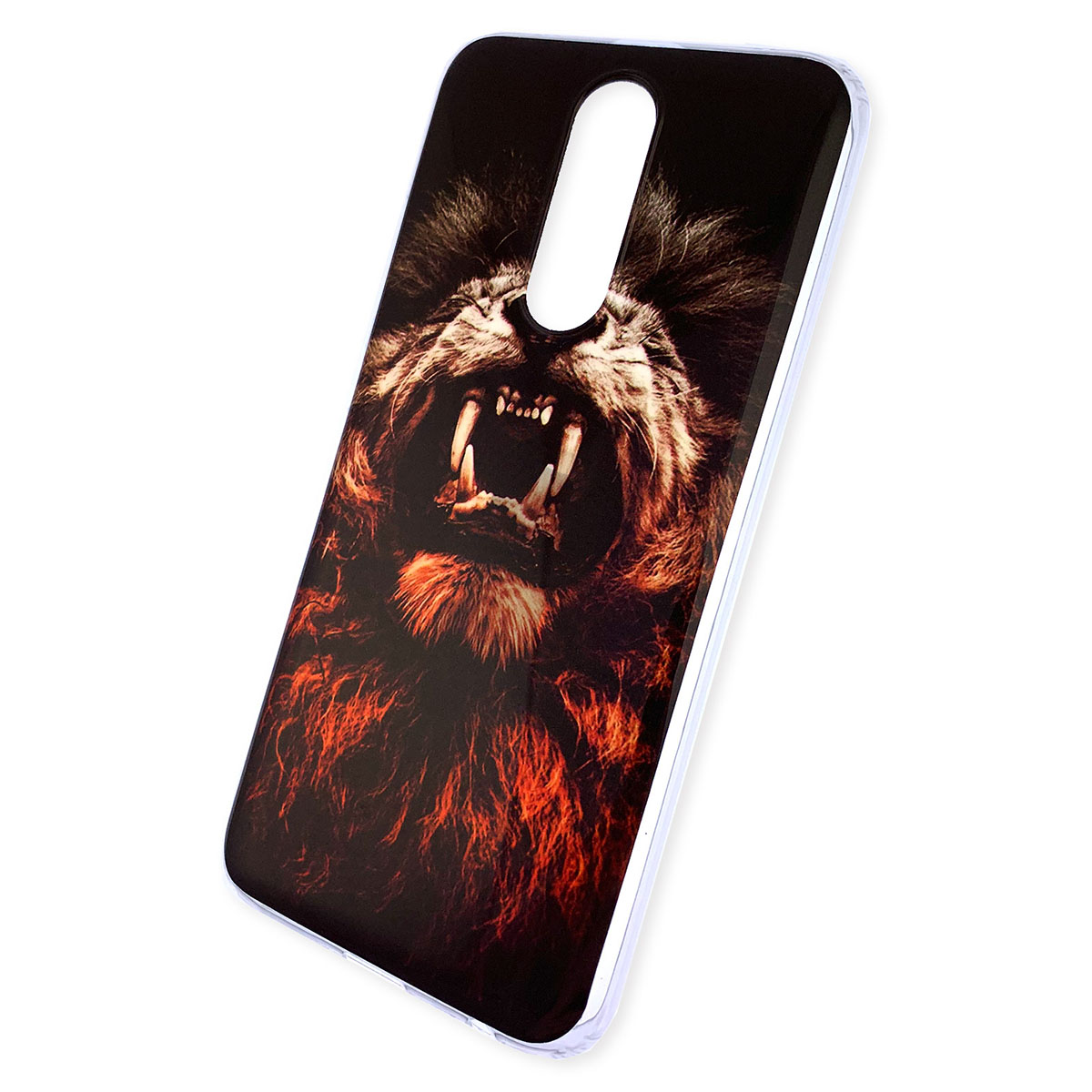 Чехол накладка для XIAOMI Redmi 8, силикон, глянец, рисунок Оскал Льва. Чехол накладка для XIAOMI Redmi 8, силикон, глянец, рисунок Оскал Льва.