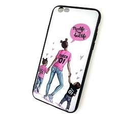 Чехол накладка для APPLE iPhone 6, 6S, силикон, рисунок Mom life is the best.