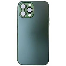 Чехол накладка AG Glass case для APPLE iPhone 13 Pro Max (6.7"), силикон, защита камеры, цвет хвойный