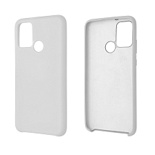 Чехол накладка Silicon Cover для HUAWEI Honor 9A (MOA-LX9N), силикон, бархат, цвет белый.