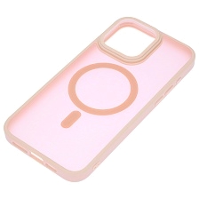 Чехол накладка Camelia с поддержкой MagSafe для APPLE iPhone 15 Pro Max, силикон, матовый, цвет розовый песок