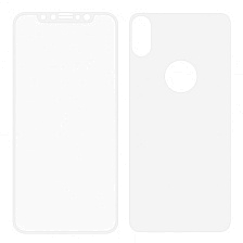 Защитное стекло Soft 3D для APPLE iPhone X / XS / 11 Pro (5.8") Film Set ударопрочное 0.23 перед/зад кант белый. Защитное стекло Soft 3D для APPLE iPhone X / XS / 11 Pro (5.8") Film Set ударопрочное 0.23 перед/зад кант белый.