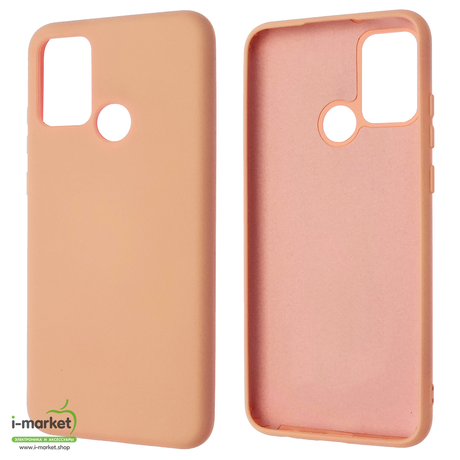 Чехол накладка Silicon Cover для HUAWEI Honor 9A (MOA-LX9N), силикон, бархат, цвет розовое золото Чехол накладка Silicon Cover для HUAWEI Honor 9A (MOA-LX9N), силикон, бархат, цвет розовое золото