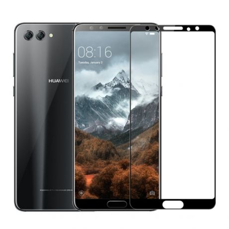 Защитное стекло 2D Full glass для Huawei Nova 2S /техпак/ черный.