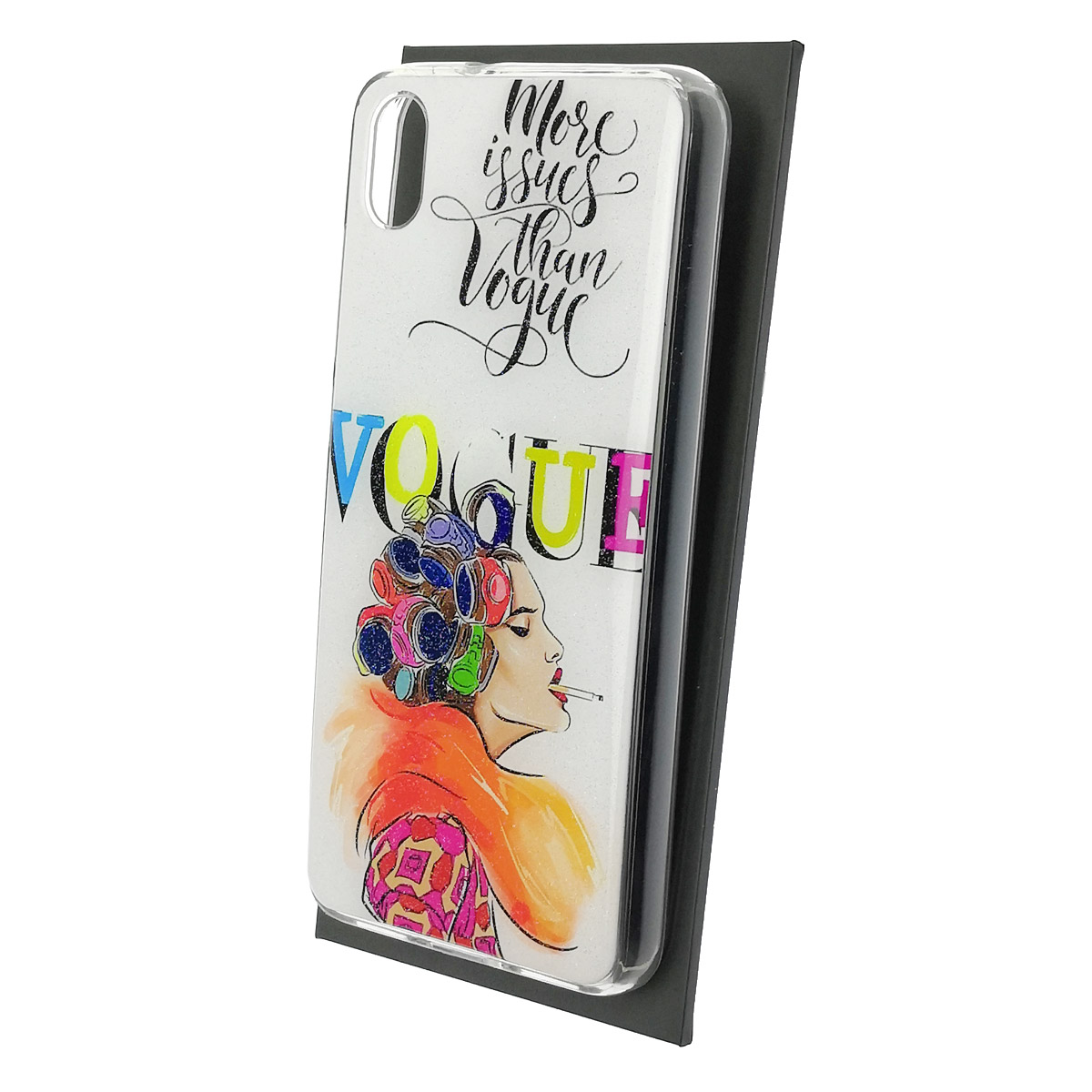 Чехол накладка для XIAOMI Redmi 7A, силикон, глянцевый, блестки, рисунок More issues than VOGUE Чехол накладка для XIAOMI Redmi 7A, силикон, глянцевый, блестки, рисунок More issues than VOGUE