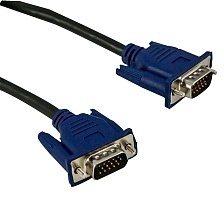 Кабель VGA-VGA (SVGA-SVGA) компьютер-монитор, длина 1.5 метра, цвет черный Кабель VGA-VGA (SVGA-SVGA) компьютер-монитор, длина 1.5 метра, цвет черный