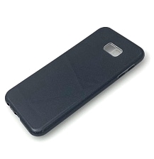 Чехол накладка Shine для SAMSUNG Galaxy J4 Plus 2018 (SM-J415), силикон, блестки, цвет черный.