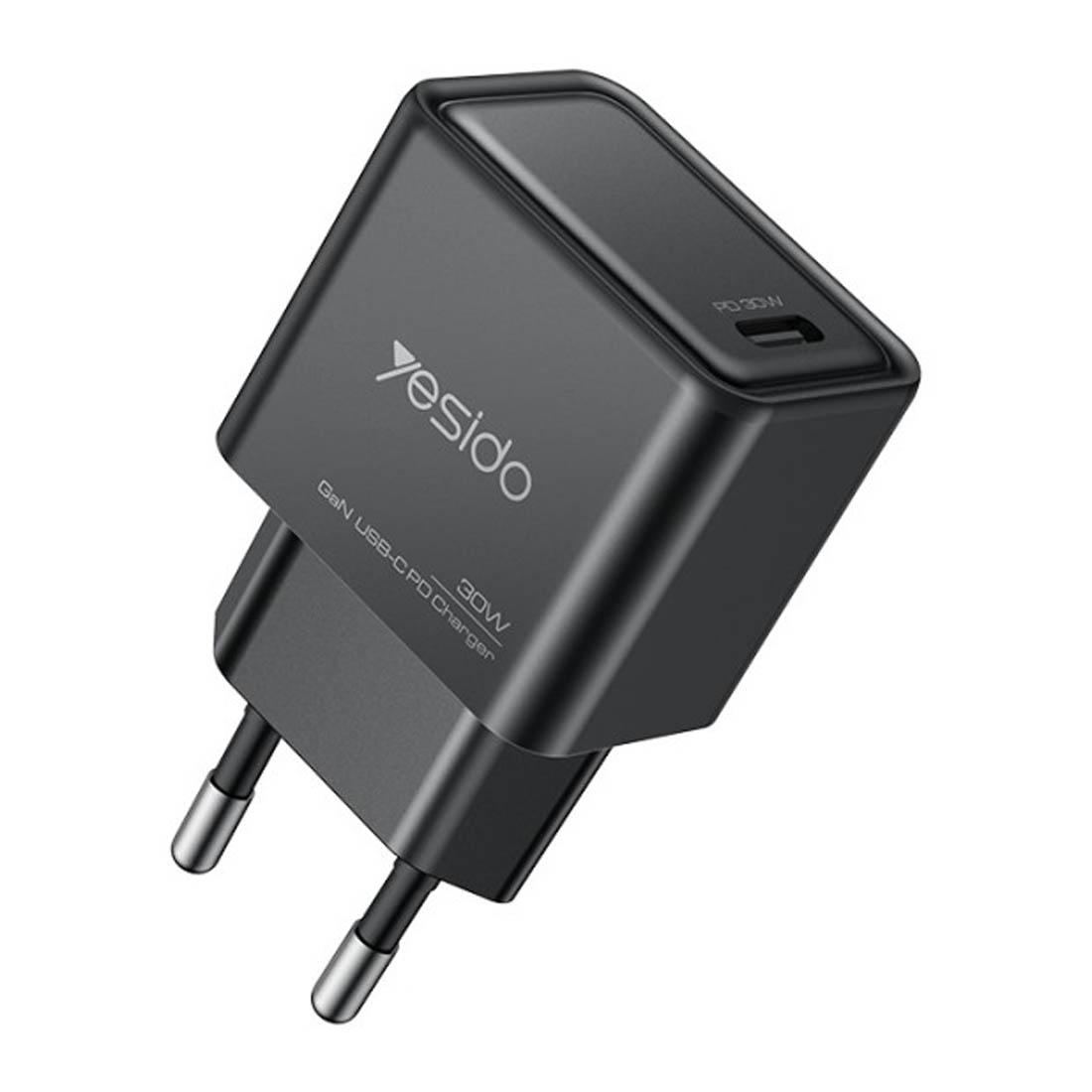 СЗУ (Сетевое зарядное устройство) YESIDO YC63 GaN CHARGER, 30W, 1 USB Type C, PD30W, цвет черный