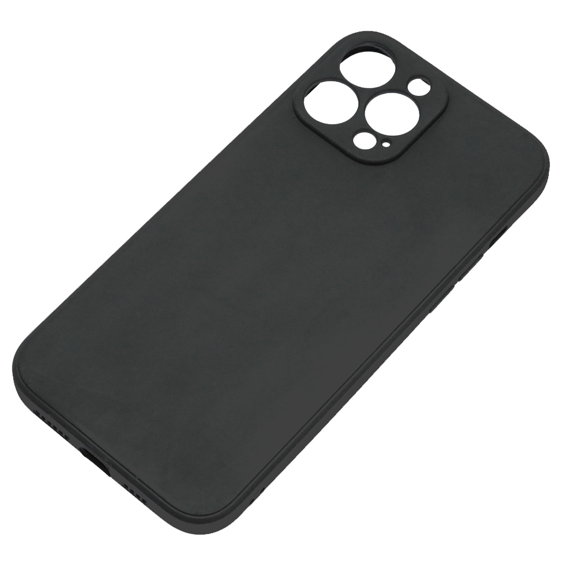 Чехол накладка для APPLE iPhone 13 Pro Max, силикон, бархат, цвет черный