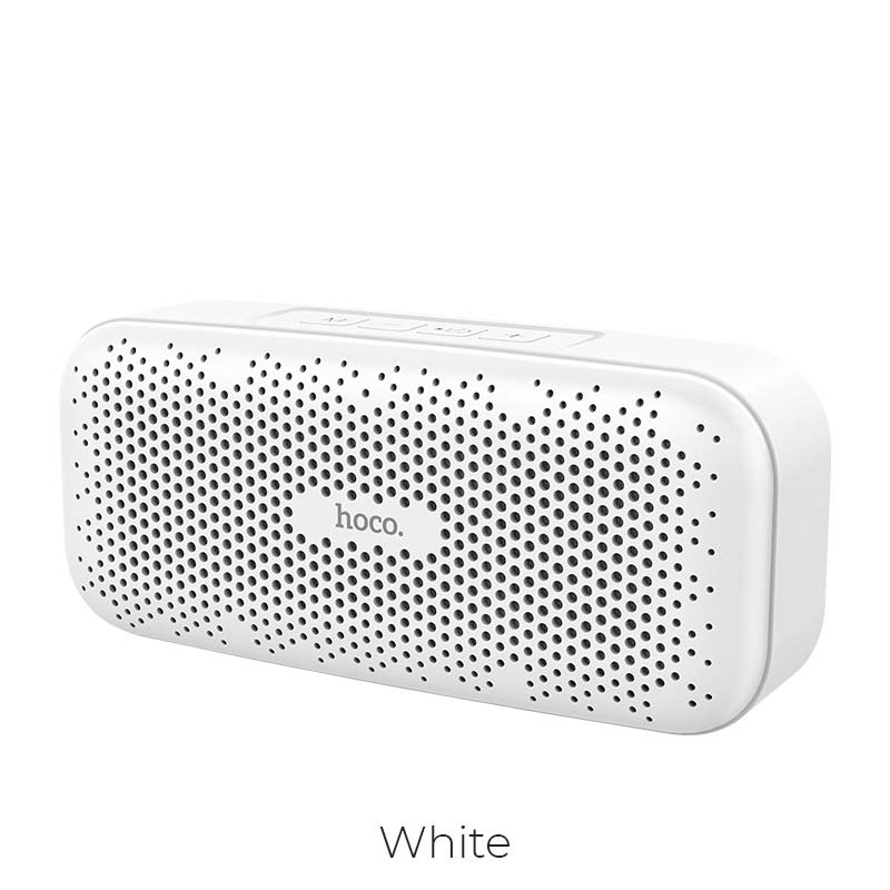 HOCO BS23 Elegant rhyme беспроводной V4.1 динамик с батареей 1200mAh для 3 часов звонков и музыки, цвет белый.