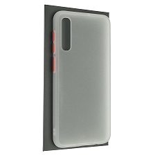 Чехол накладка SKIN SHELL для SAMSUNG Galaxy A50 (SM-A505), A30s (SM-A307), A50s (SM-A507), силикон, пластик, цвет окантовки белый