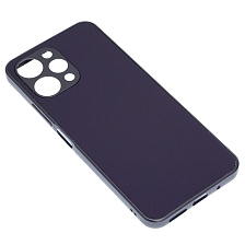 Чехол накладка для XIAOMI Redmi 12 4G, защита камеры, силикон, пластик, цвет темно фиолетовый