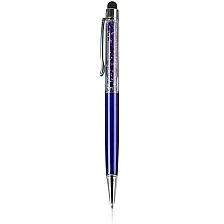 Ручка стилус для телефонов и планшетов, со стразами, цвет синий
