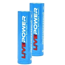 АКБ (Аккумулятор) LIVE-POWER G70 ICR 18650 LTP-08, 3.7V, 2600mah, цвет синий АКБ (Аккумулятор) LIVE-POWER G70 ICR 18650 LTP-08, 3.7V, 2600mah, цвет синий