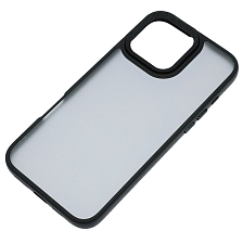 Чехол накладка для APPLE iPhone 16 Pro Max (6.9"), силикон, пластик, цвет черный Чехол накладка для APPLE iPhone 16 Pro Max (6.9"), силикон, пластик, цвет черный