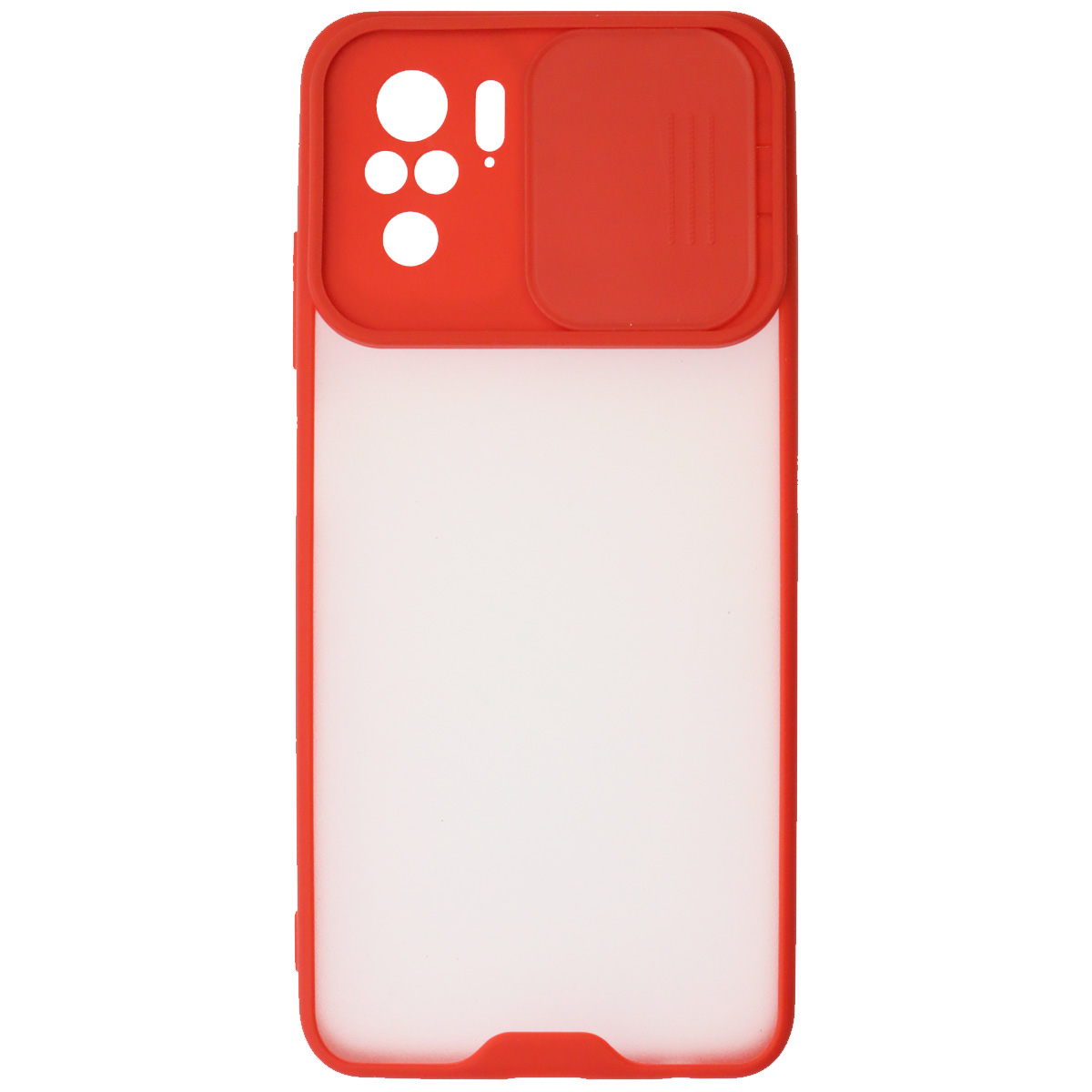 Чехол накладка LIFE TIME для XIAOMI Redmi Note 10, Note 10S, POCO M5s, силикон, пластик, матовый, со шторкой для защиты задней камеры, цвет окантовки красный