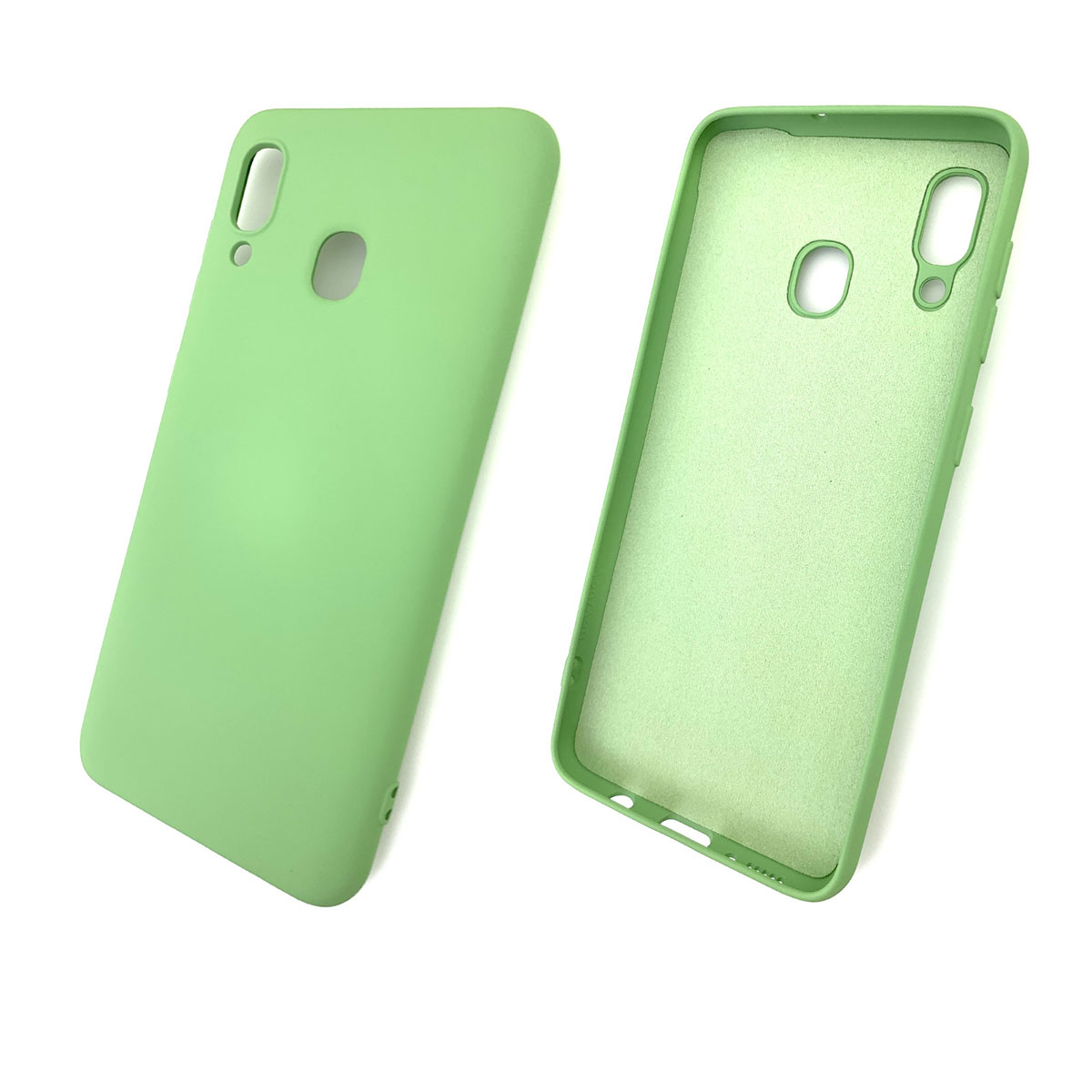Чехол накладка Soft Touch для SAMSUNG Galaxy A20 (SM-A205), A30 (SM-A305), силикон, цвет фисташковый. Чехол накладка Soft Touch для SAMSUNG Galaxy A20 (SM-A205), A30 (SM-A305), силикон, цвет фисташковый.