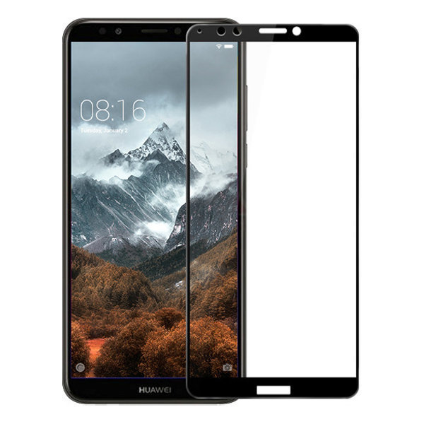 Защитное стекло 5D/проклейка-на полный экран, упак-картон/ для Huawei Honor 7C черный.